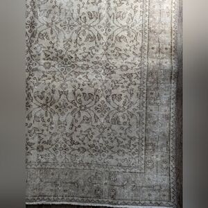 Vintage Wool Turkish Rug 4'x7'